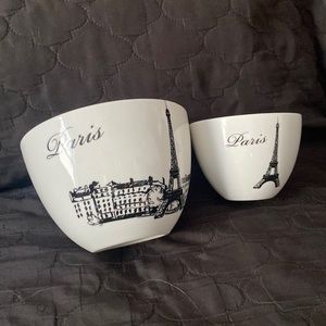 LAST CALL Set of two nesting Paris bowls